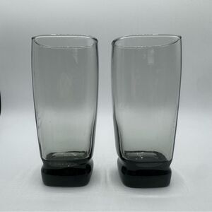 Pair of Libbey Carrington Tawny Smoke Glasses